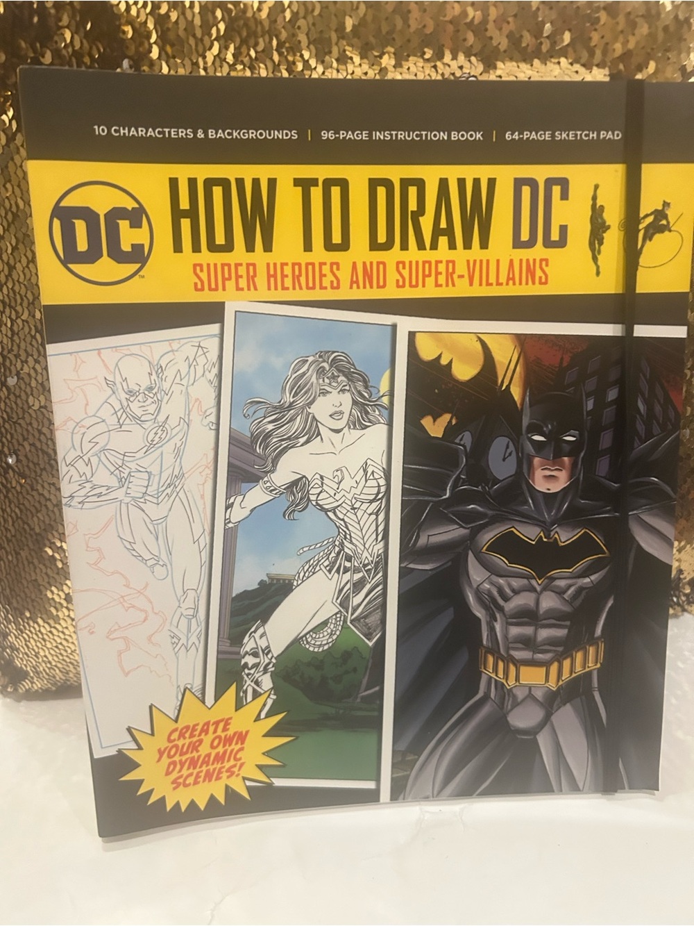 DC White Booklet with Red and Blue Logo